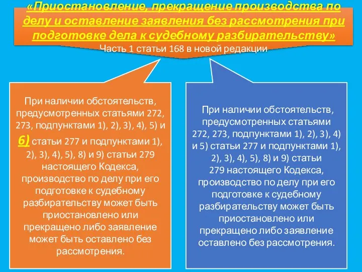 «Приостановление, прекращение производства по делу и оставление заявления без рассмотрения при