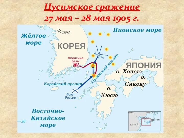 Цусимское сражение 27 мая – 28 мая 1905 г.