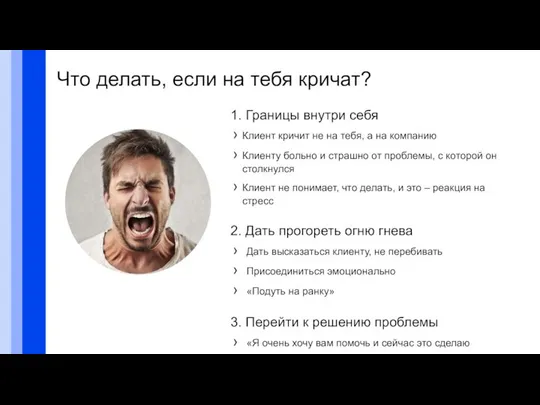 Что делать, если на тебя кричат? 1. Границы внутри себя Клиент