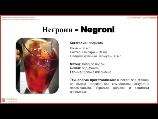 Негрони - Negroni