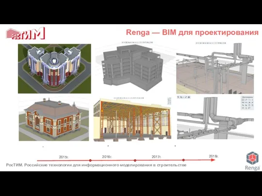 2016г. 2017г. 2018г. 2015г. Renga — BIM для проектирования