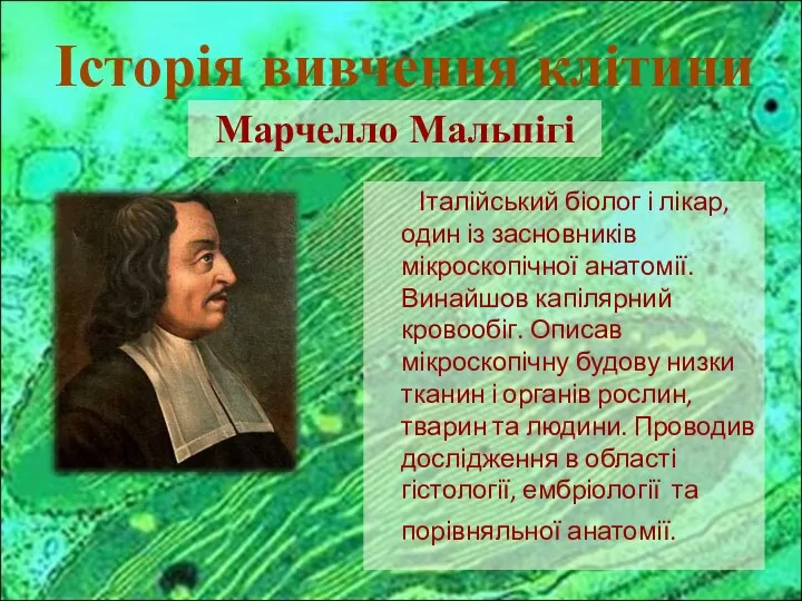 Італійський біолог і лікар, один із засновників мікроскопічної анатомії. Винайшов капілярний