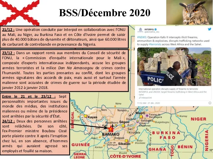 BSS/Décembre 2020 21/12 : Une opération conduite par Interpol en collaboration