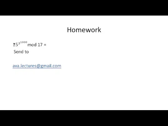 Homework