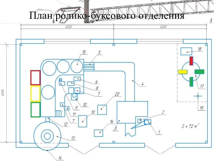 План ролико-буксового отделения