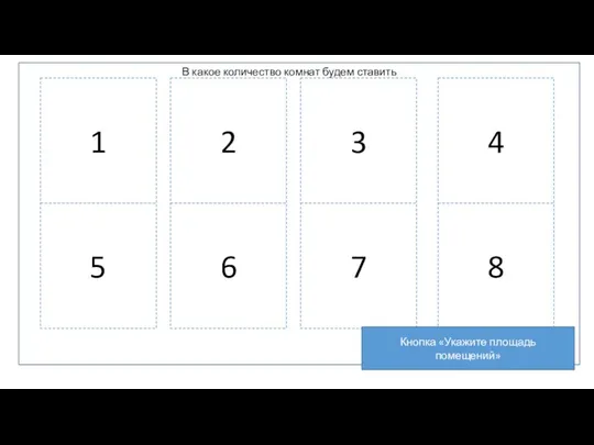 В какое количество комнат будем ставить потолок? 1 2 3 4