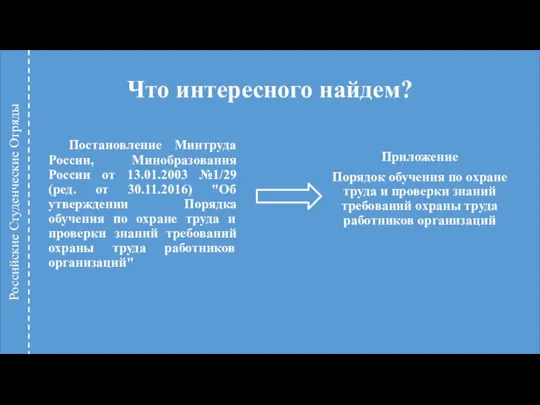 Что интересного найдем? Постановление Минтруда России, Минобразования России от 13.01.2003 №1/29