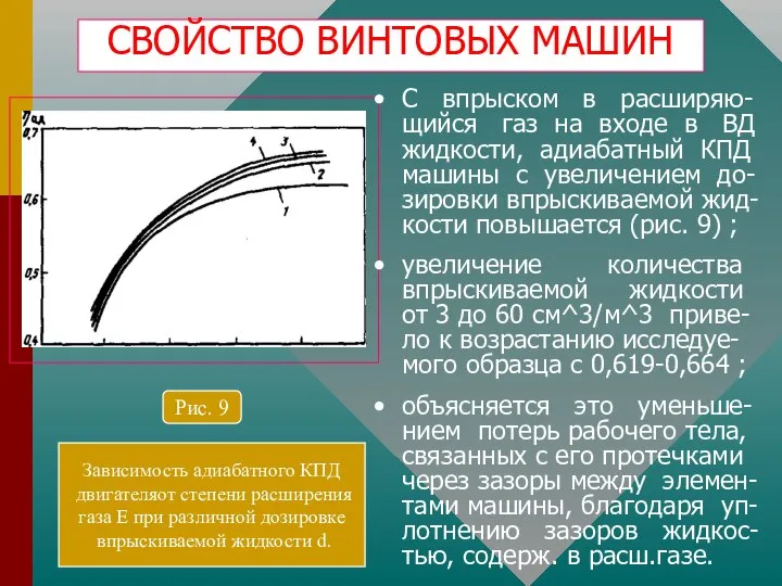 3 4 5 6 7 8 Е СВОЙСТВО ВИНТОВЫХ МАШИН С