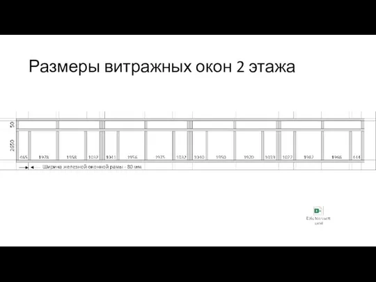 Размеры витражных окон 2 этажа