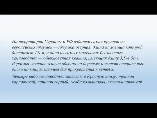 На территории Украины и РФ водится самая крупная из европейских лягушек