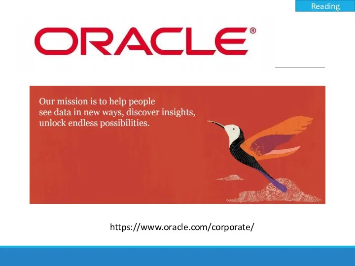 https://www.oracle.com/corporate/ Reading