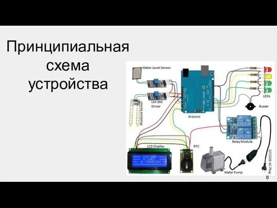 Принципиальная схема устройства 8