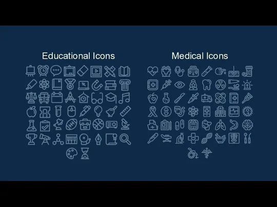 Educational Icons Medical Icons