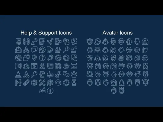 Help & Support Icons Avatar Icons