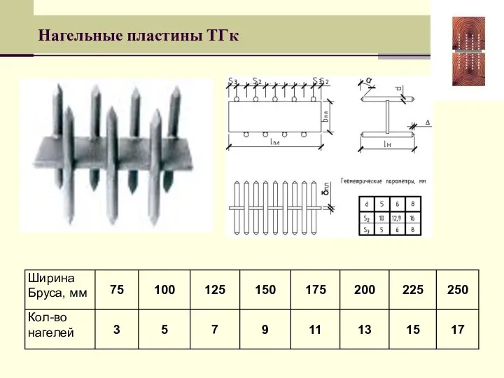 Нагельные пластины ТГк