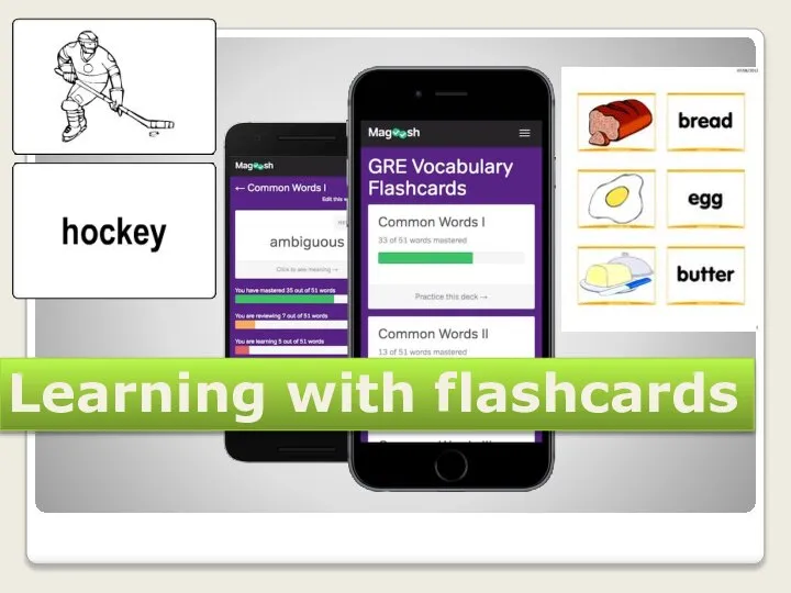 Learning with flashcards