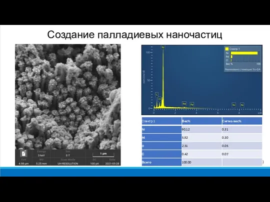 Создание палладиевых наночастиц