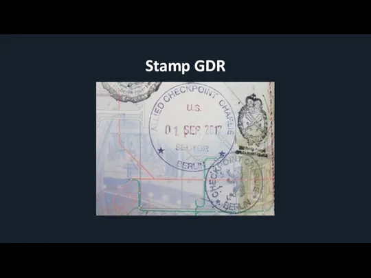 Stamp GDR