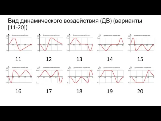 Вид динамического воздействия (ДВ) (варианты [11-20])