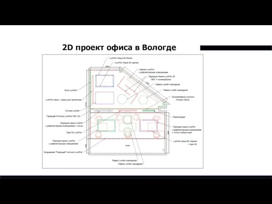 2D проект офиса в Вологде