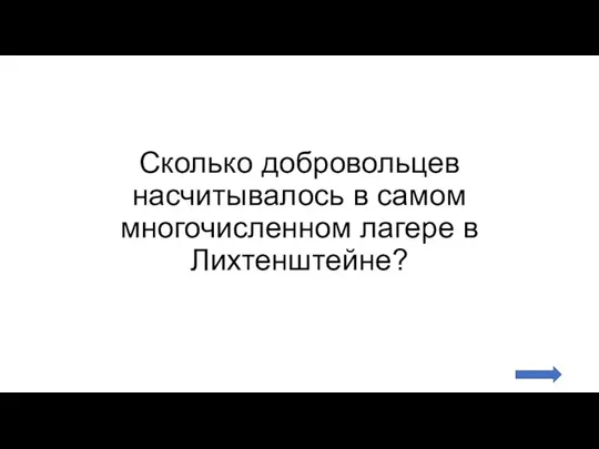 Сколько добровольцев насчитывалось в самом многочисленном лагере в Лихтенштейне?