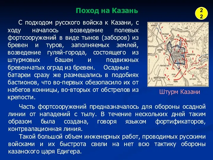 Штурм Казани Поход на Казань С подходом русского войска к Казани,