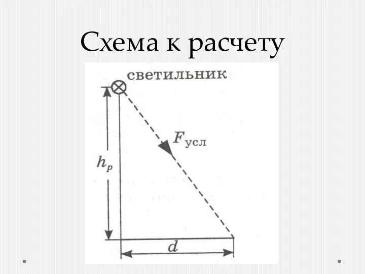 Схема к расчету