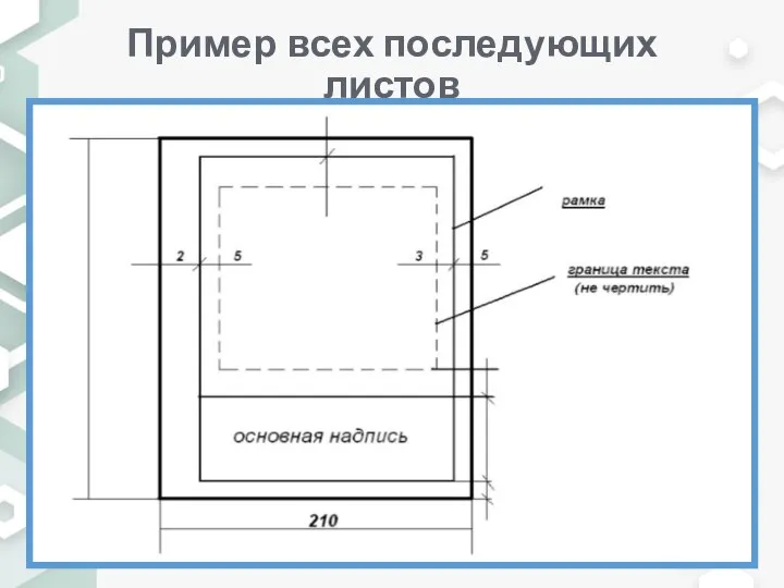 Пример всех последующих листов