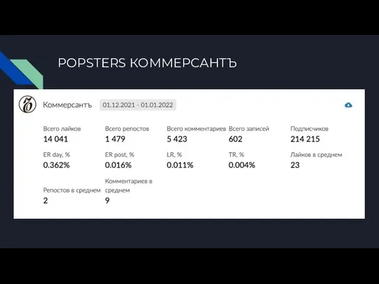 POPSTERS КОММЕРСАНТЪ