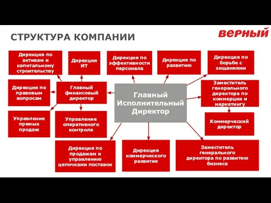 Главный Исполнительный Директор Дирекция по борьбе с хищениями Дирекция по активам