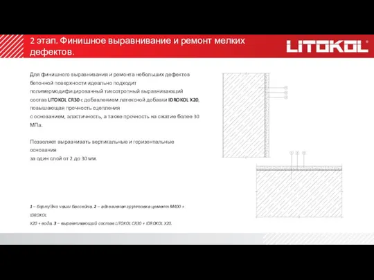 2 этап. Финишное выравнивание и ремонт мелких дефектов. Для финишного выравнивания