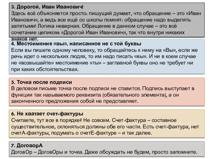 4. Местоимение «вы», написанное не с той буквы Если вы пишете