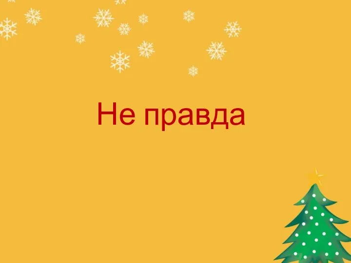 Не правда