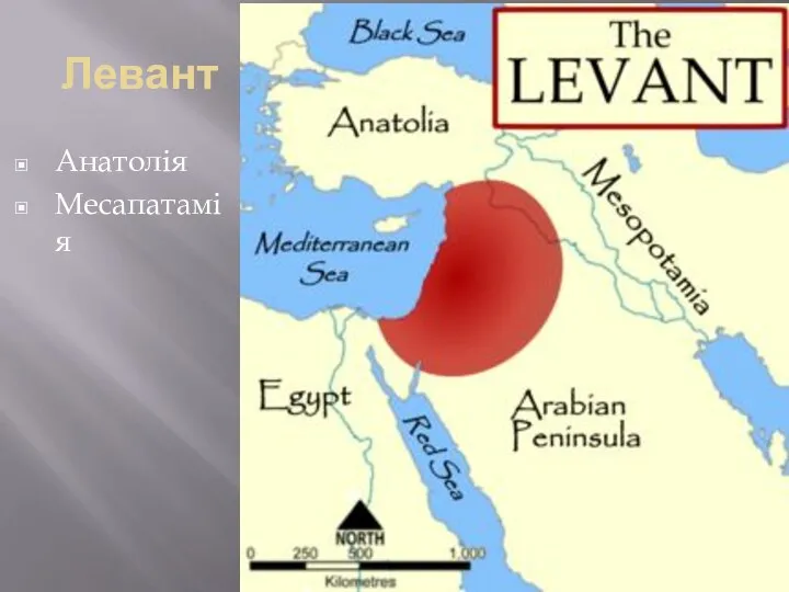 Левант Анатолія Месапатамія