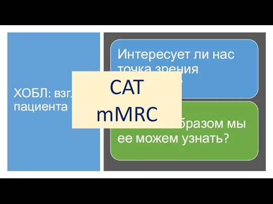 ХОБЛ: взгляд пациента CAT mMRC