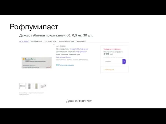 Рофлумиласт Данные 30-09-2021