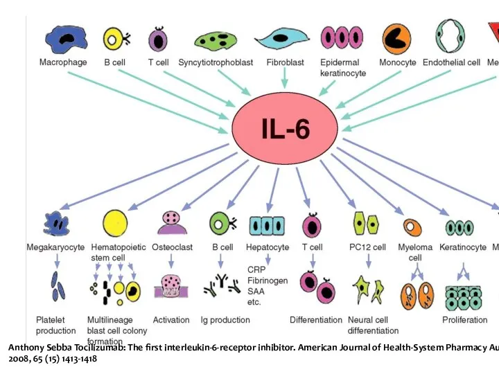 Anthony Sebba Tocilizumab: The first interleukin-6-receptor inhibitor. American Journal of Health-System