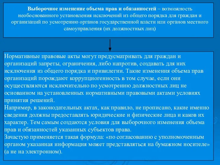 Нормативные правовые акты могут предусматривать для граждан и организаций запреты, ограничения,