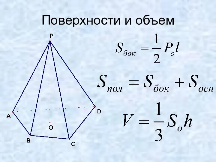 Поверхности и объем