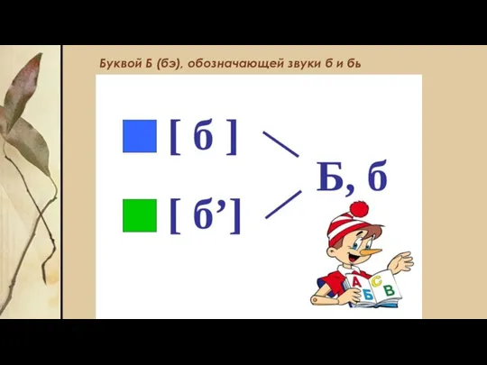 Буквой Б (бэ), обозначающей звуки б и бь