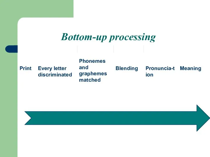 Bottom-up processing