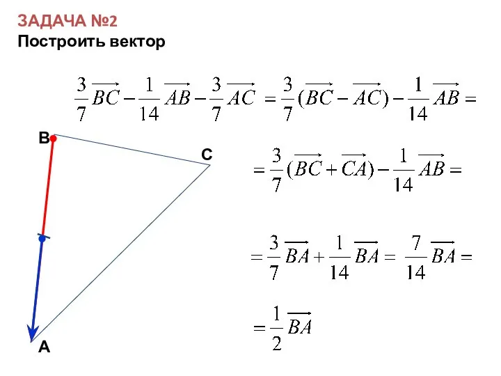 ЗАДАЧА №2 Построить вектор С А В