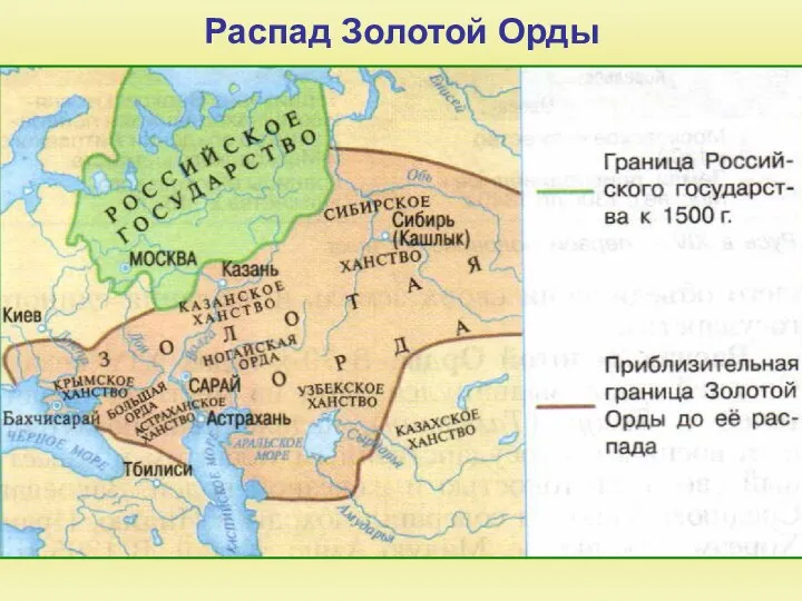 Распад Золотой Орды