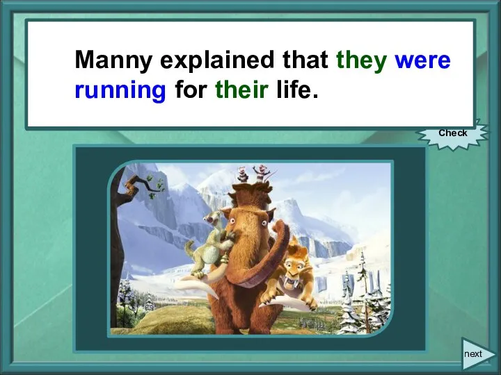 Manny explained, “We are running for our life.” Check next Manny