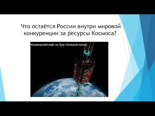 Что остаётся России внутри мировой конкуренции за ресурсы Космоса?