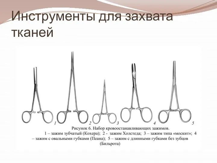 Инструменты для захвата тканей