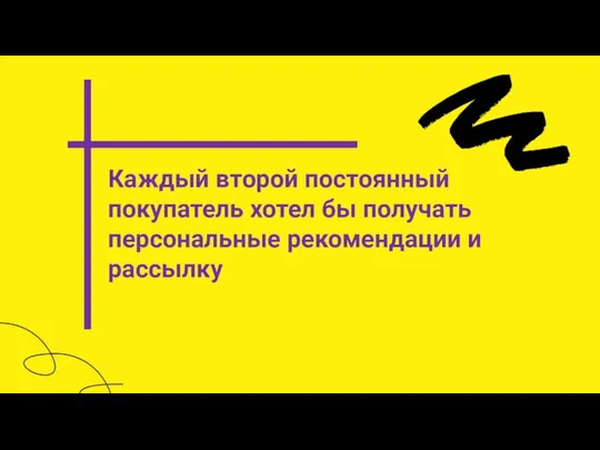 Каждый второй постоянный покупатель хотел бы получать персональные рекомендации и рассылку