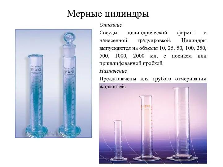 Градуировка цилиндра