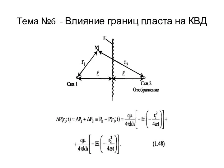 Тема №6 - Влияние границ пласта на КВД