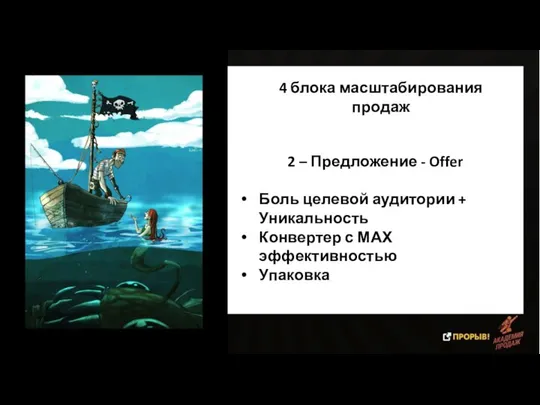 4 блока масштабирования продаж 2 – Предложение - Offer Боль целевой